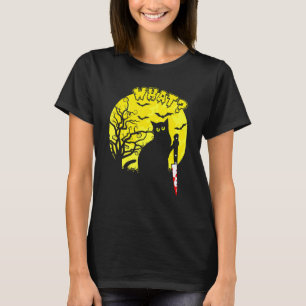 Cat What Black Ca Murderous Cat With Knife 2 T-Shirt