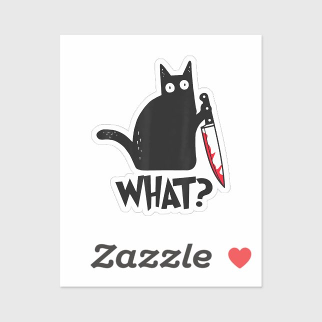Cat What_ Funny Black Cat  (Sheet)