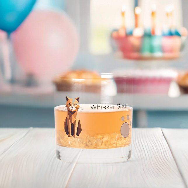 Cat Whisker Sour  Whiskey Glass (Insitu (Baby Shower))