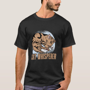 Cat Whisperer Cat Dad T-Shirt