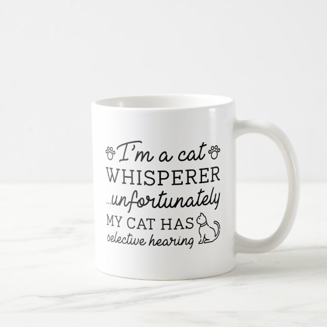 Cat Whisperer Coffee Mug (Right)