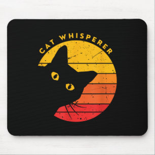 Cat Whisperer - Funny Sarcastic Cat Kitten Pun Lov Mouse Pad