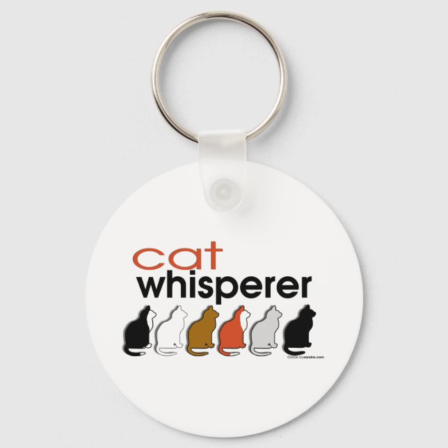 Cat Whisperer Keychain (Front)