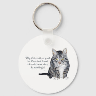Cat Wisdom - and Friendship Keychain