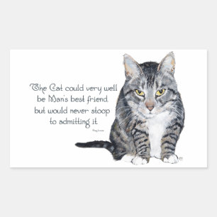 Cat Wisdom - and Friendship Sticker