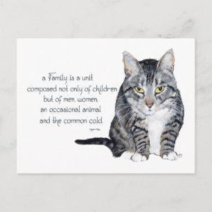Cat Wisdom - Family Dynamics Postcard