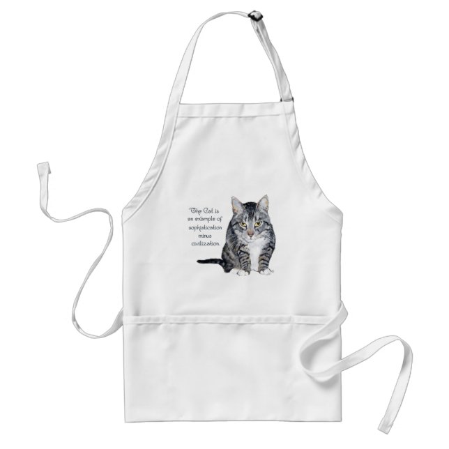 Cat Wisdom - Sophistication minus Civilization? Standard Apron (Front)