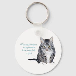 Cat Wisdom - Who would believe? Keychain