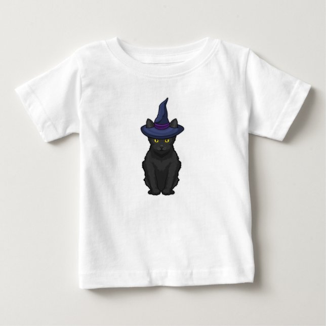 Cat Witch Baby T-Shirt (Front)