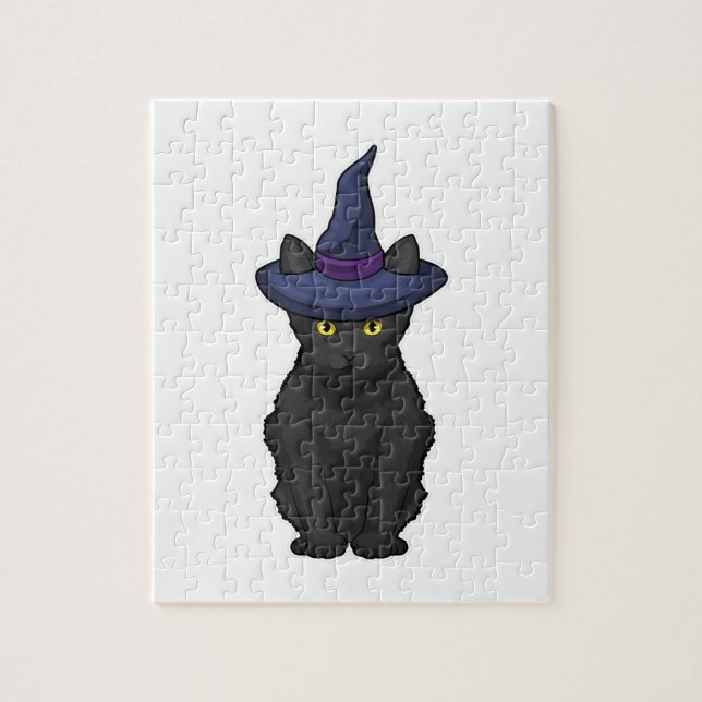 Cat Witch Jigsaw Puzzle (Vertical)