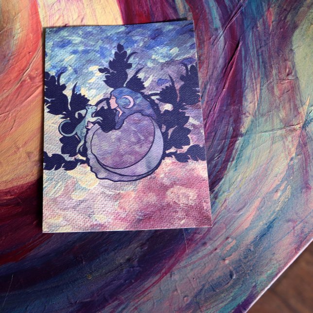 Cat Witch Moon Goddess Wiccan Cat Person Poster (Creator Uploaded)