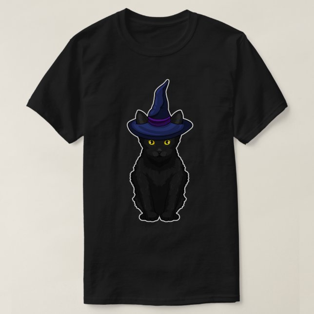 Cat Witch T-Shirt (Design Front)