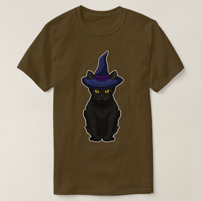 Cat Witch T-Shirt (Design Front)