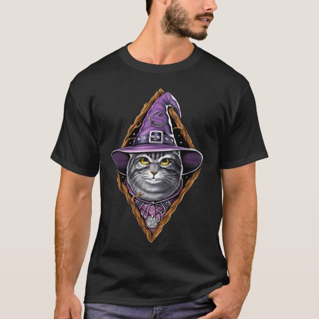 Cat Witch T-Shirt (Front)