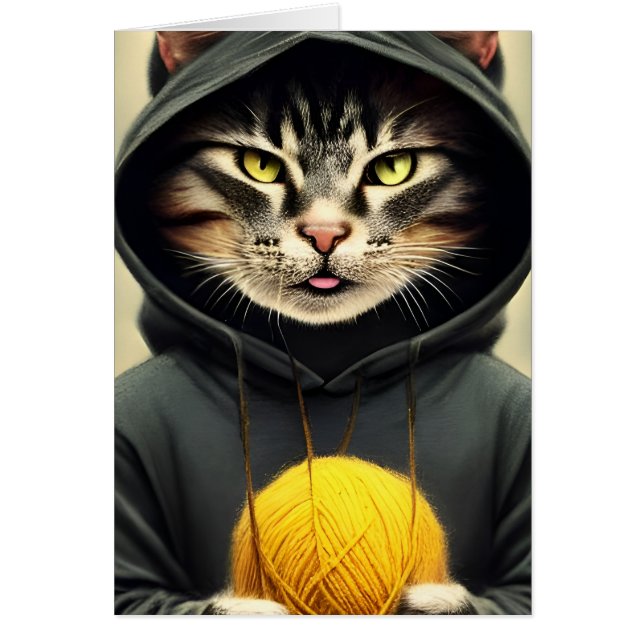 Cat With A Ball Of Yarn All Occasions (Front)