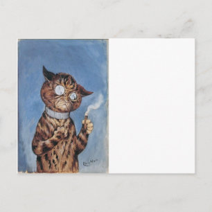 Cat With A Cigar Postcard