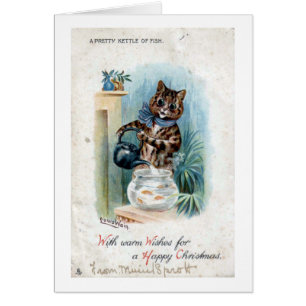 Cat with a kettle, Louis Wain