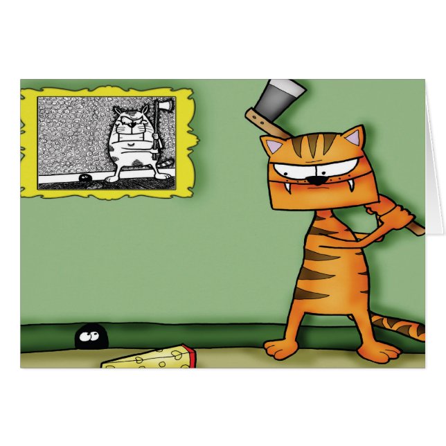 Cat with an Axe (Front Horizontal)