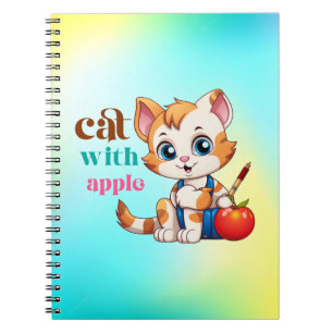 Cat With Apple-85242 Notebook