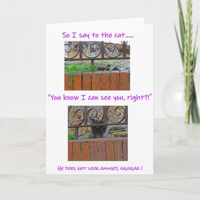 Cat with Attitude Card (Front)