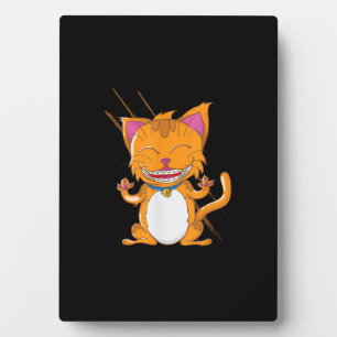 Cat with Braces Plaque