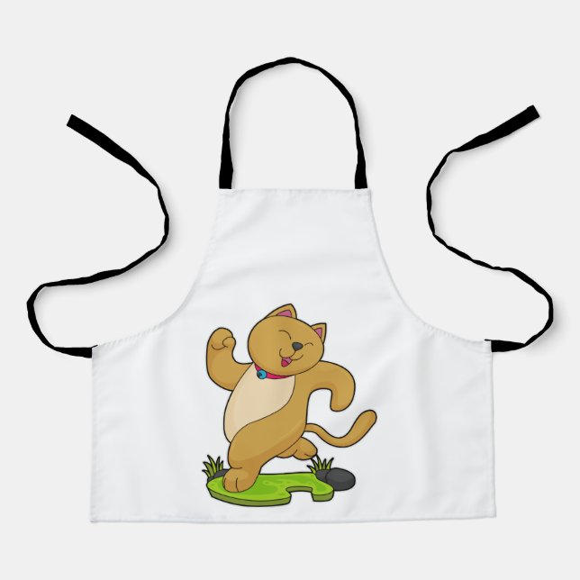 Cat with Choker at Running Apron (Front)