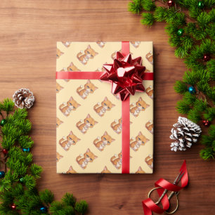 Cat with Coffee Wrapping Paper