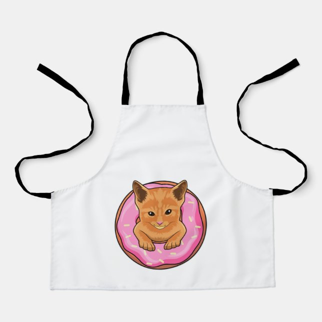Cat with Doughnut Apron (Front)
