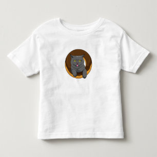 Cat with Doughnut Toddler T-shirt