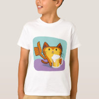 Cat with Drink – Funny Meme-Inspired Design