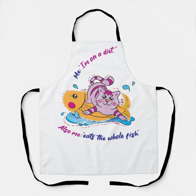 Cat with Fish Apron (Front)