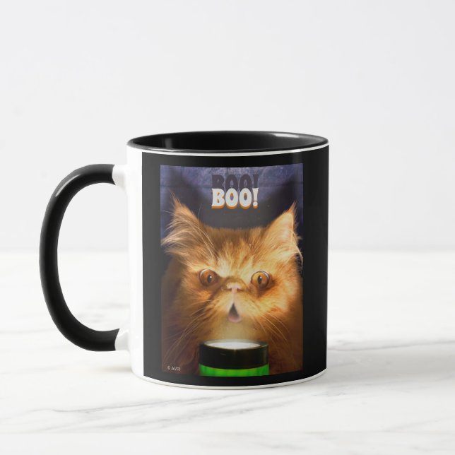 Cat With Flashlight Mug (Left)