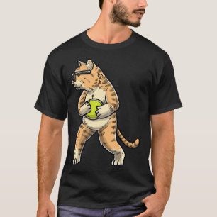Cat With Flying Frisbee Disc Golf Frisbee Player T T-Shirt
