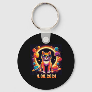 Cat With Gles Solar Eclipse Keychain