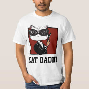 CAT WITH GUN MEN'S T-Shirts