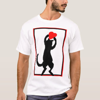 Cat with heart T-Shirt