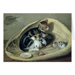 Cat with Her Kittens in a Basket, 1797