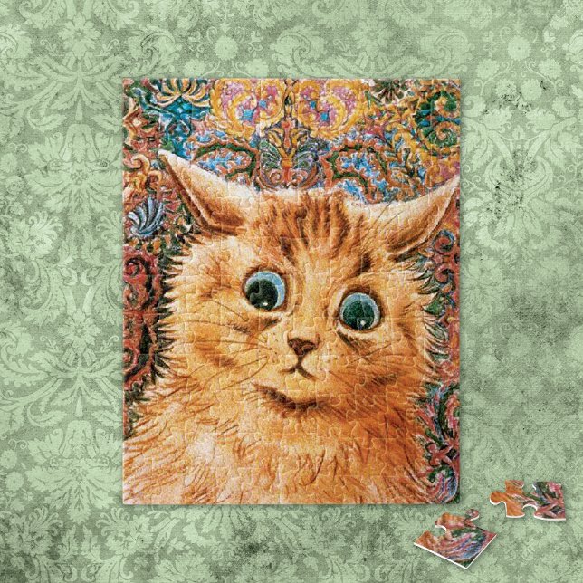 Cat with Large Eyes Louis Wain Jigsaw Puzzle (Creator Uploaded)