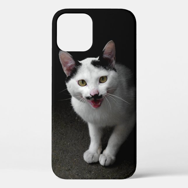 Cat with Moustache Case-Mate iPhone Case (Back)