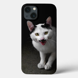 Cat with Moustache iPhone 13 Case
