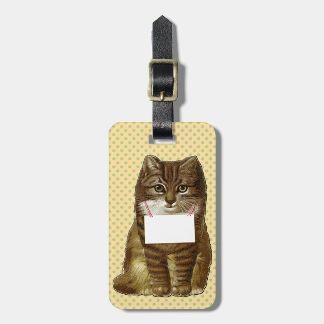 Cat with Name Tag (Front Vertical)