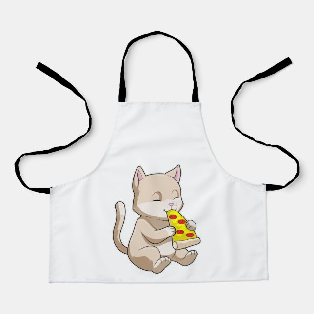 Cat with Pizza Apron (Front)