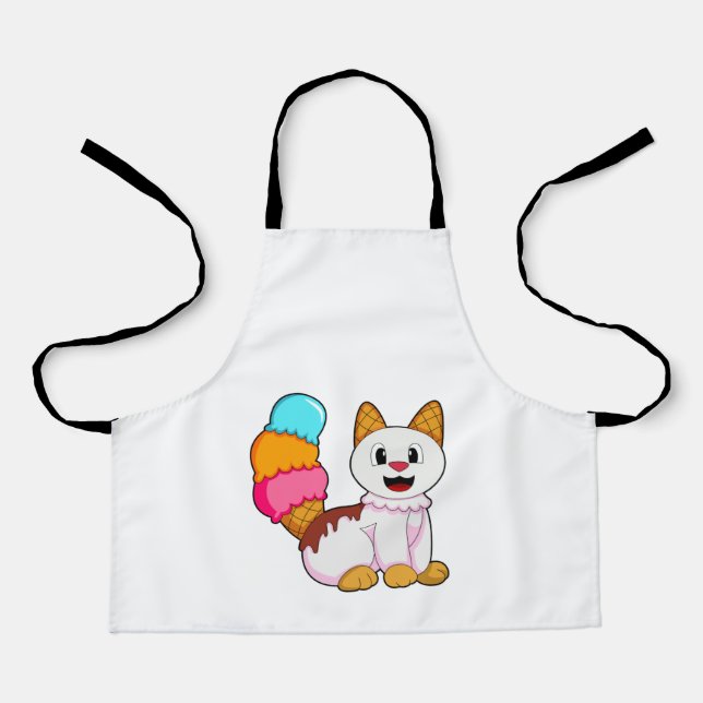 Cat with Popsicle Apron (Front)