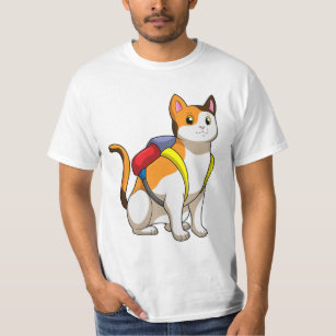 Cat with Satchel T-Shirt