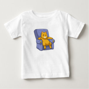 Cat with Sofa Baby T-Shirt