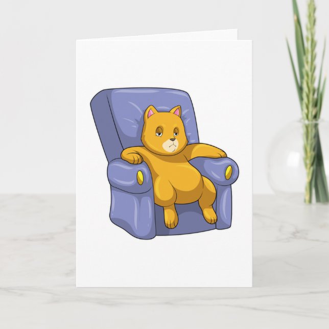 Cat with Sofa Card (Front)
