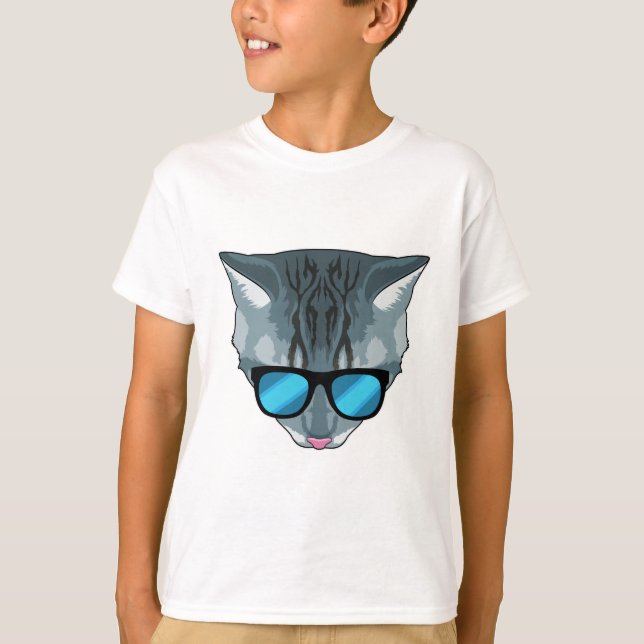 Cat with Sunglasses T-Shirt (Front)