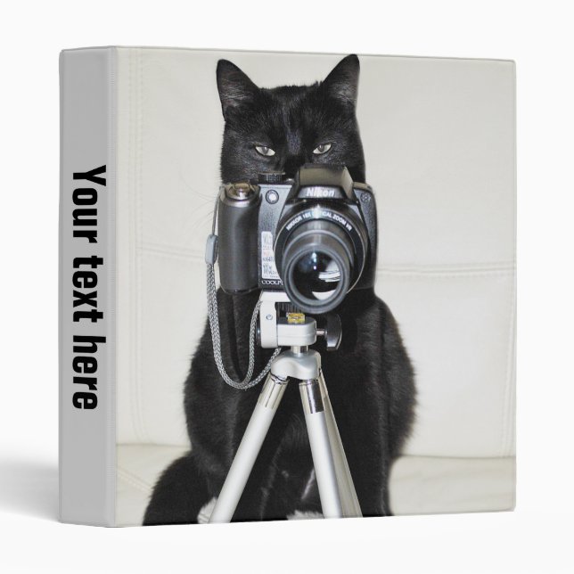 Cat with the camera -  Binder (Front/Spine)