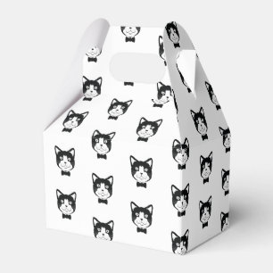 Cat With Tie Favor Box