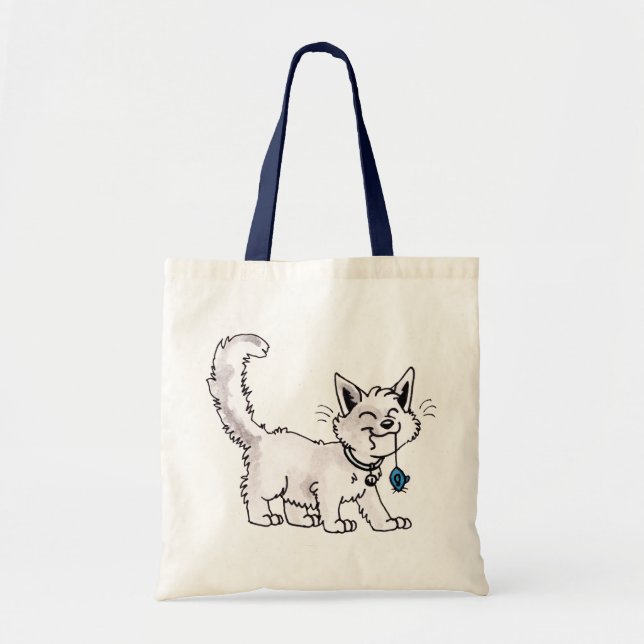 Cat with Toy Mouse Bag (Front)